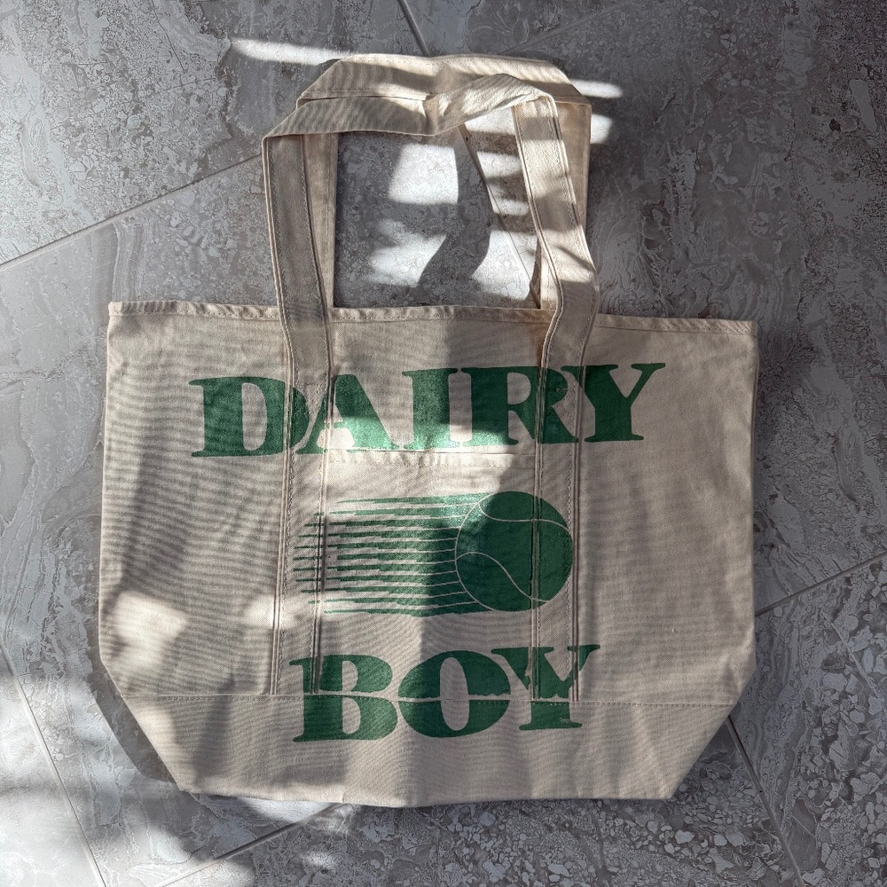 Dairy Boy Large Canvas Tote